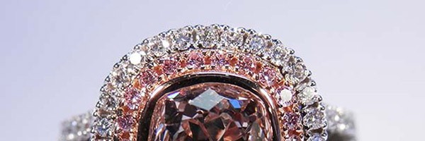 2.02 Ct. Pink Cushion Ring