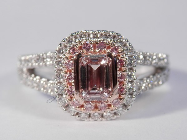 0.52 Ct. Pink Emerald Ring 0.52 Ct. Pink Emerald Ring