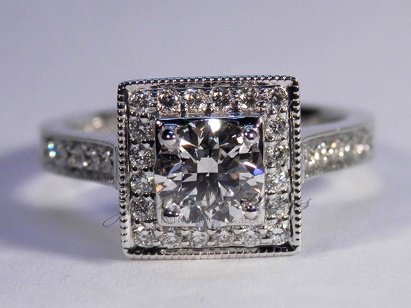 Square Halo Ring Square Halo Ring