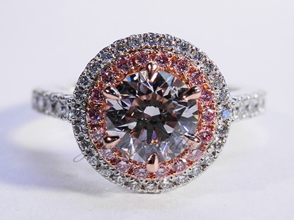 1.18 Ct. Pink Round Ring 1.18 Ct. Pink Round Ring
