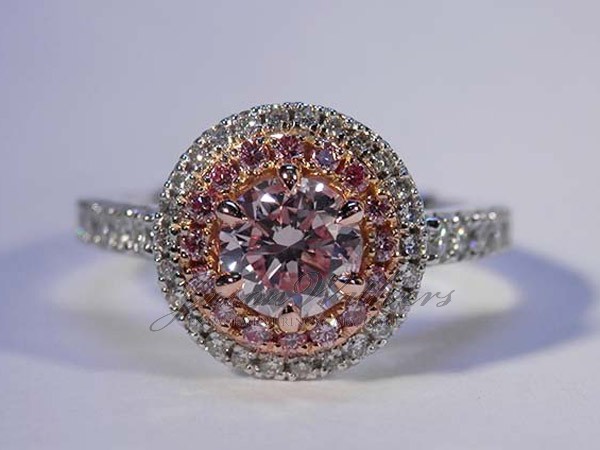 0.70 Ct. Pink Round Ring 0.70 Ct. Pink Round Ring