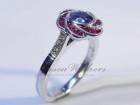 0.5Ct. Blue Round Sapphire - Photo #3
