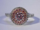 0.70 Ct. Pink Round Ring