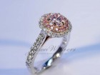 0.70 Ct. Pink Round Ring - Photo #3